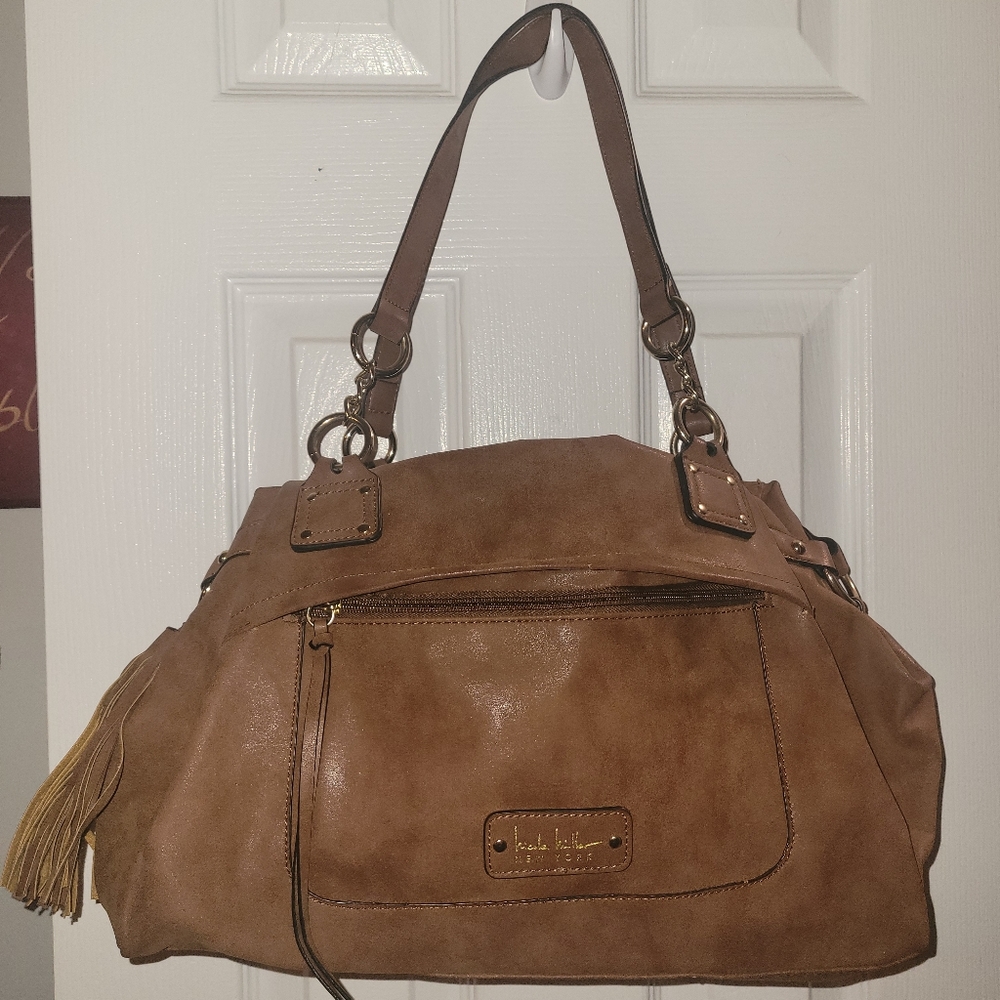 Brown Nicole Miller Satchel Handbag